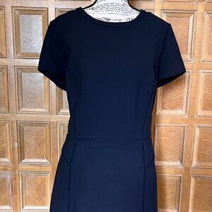 Tory Burch Navy Blue Womans Short Sleeve Dress Size 14